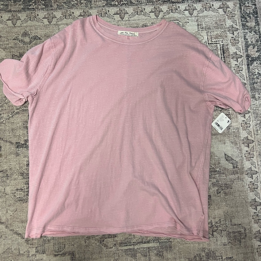 Free People Nina Tee Silver Pink